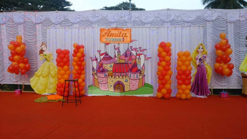Birthday party stage